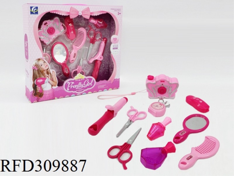CAMERA ORNAMENT SET WITH LIGHT AND MUSIC 10PCS