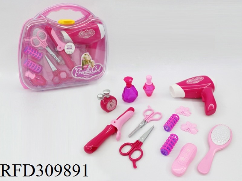 B/O HAIR DRYER ORNAMENT SET 13PCS