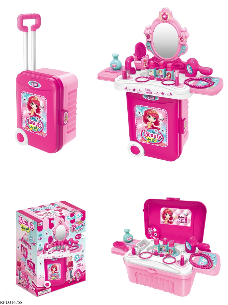 3 IN 1 COSMETIC TOY SUITCASE
