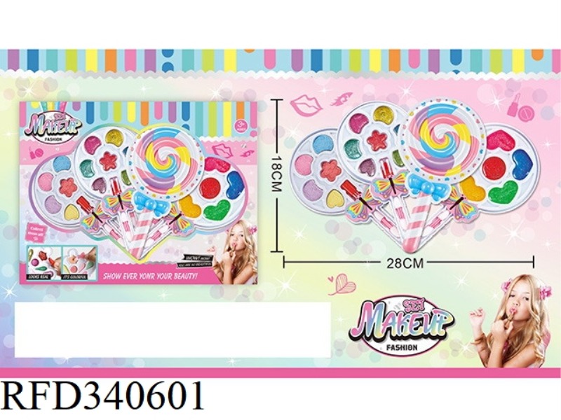 CHILDREN'S 4-LAYER MAKEUP SET (LOLLIPOP SHAPE)