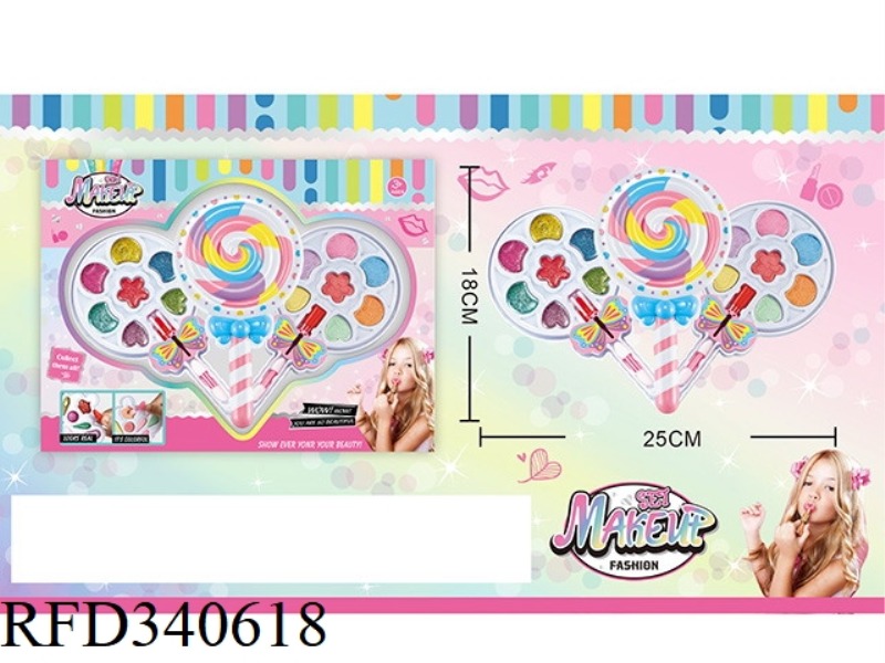 CHILDREN'S 3-LAYER MAKEUP SET (LOLLIPOP SHAPE)