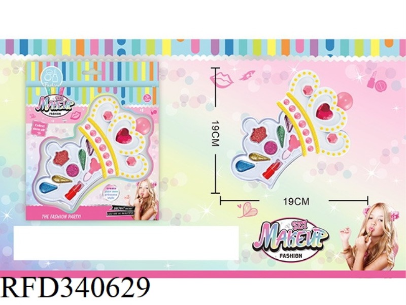 CHILDREN'S 2-LAYER MAKEUP SET (CROWN SHAPE)