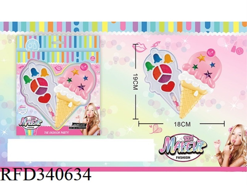 CHILDREN'S 2-LAYER MAKEUP SET (ICE CREAM SHAPE)