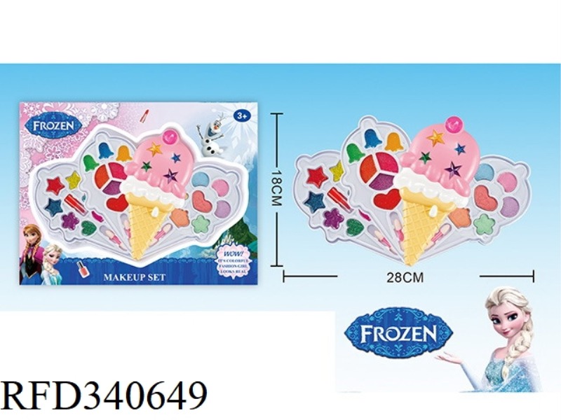 ICE AND SNOW CHILDREN'S 4-LAYER MAKEUP SET (ICE CREAM SHAPE)