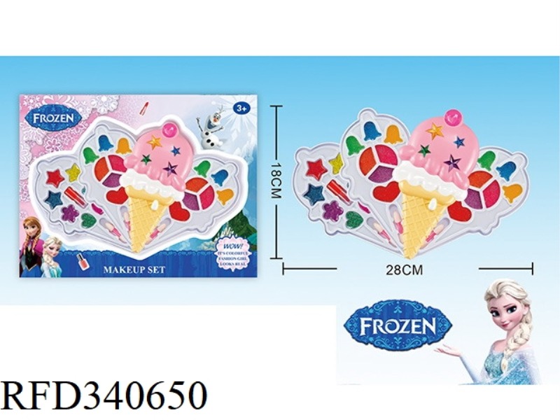 ICE AND SNOW CHILDREN'S 4-LAYER MAKEUP SET (ICE CREAM SHAPE)