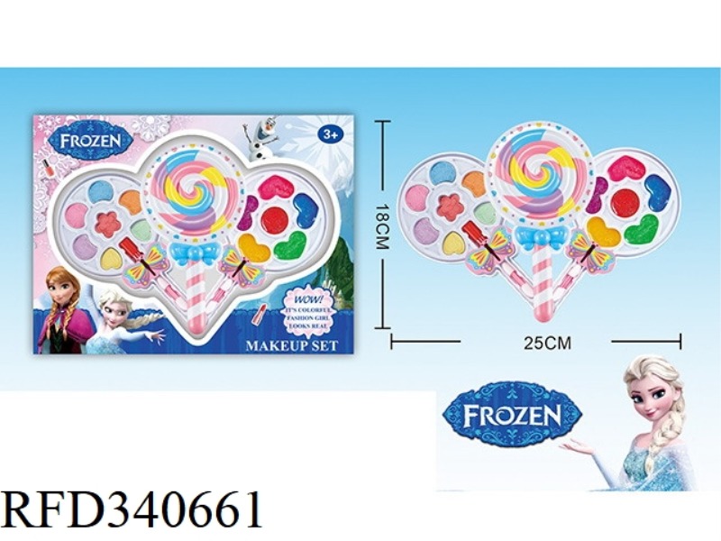 ICE AND SNOW CHILDREN'S 3-LAYER MAKEUP SET (LOLLIPOP SHAPE)