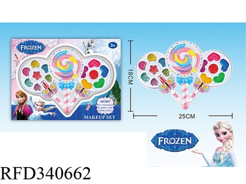 ICE AND SNOW CHILDREN'S 3-LAYER MAKEUP SET (LOLLIPOP SHAPE)