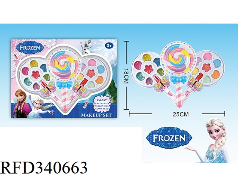 ICE AND SNOW CHILDREN'S 3-LAYER MAKEUP SET (LOLLIPOP SHAPE)