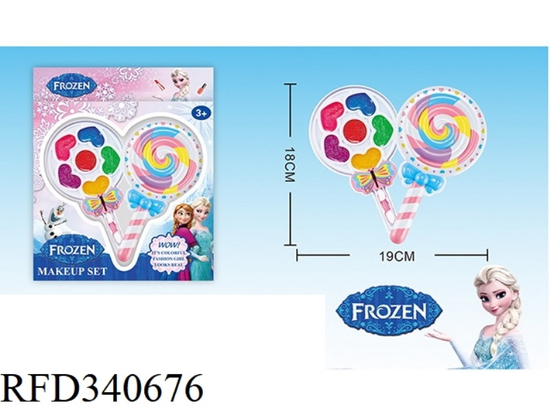 ICE AND SNOW CHILDREN'S 2-LAYER MAKEUP SET (LOLLIPOP SHAPE)