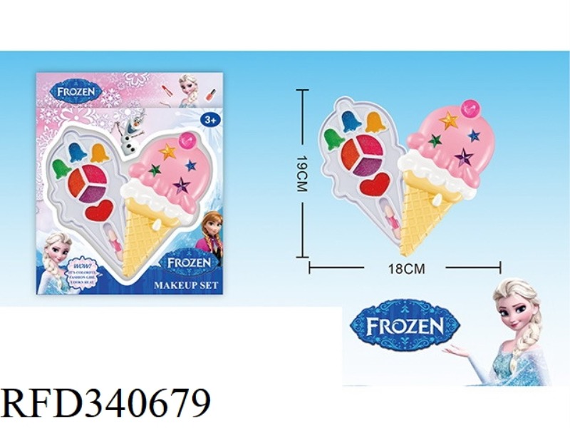 ICE AND SNOW CHILDREN'S 2-LAYER MAKEUP SET (ICE CREAM SHAPE)
