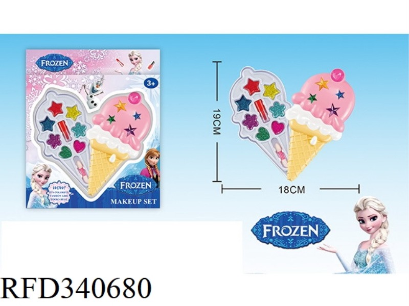 ICE AND SNOW CHILDREN'S 2-LAYER MAKEUP SET (ICE CREAM SHAPE)