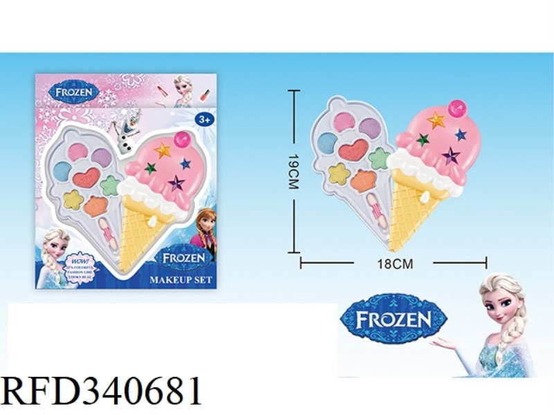 ICE AND SNOW CHILDREN'S 2-LAYER MAKEUP SET (ICE CREAM SHAPE)