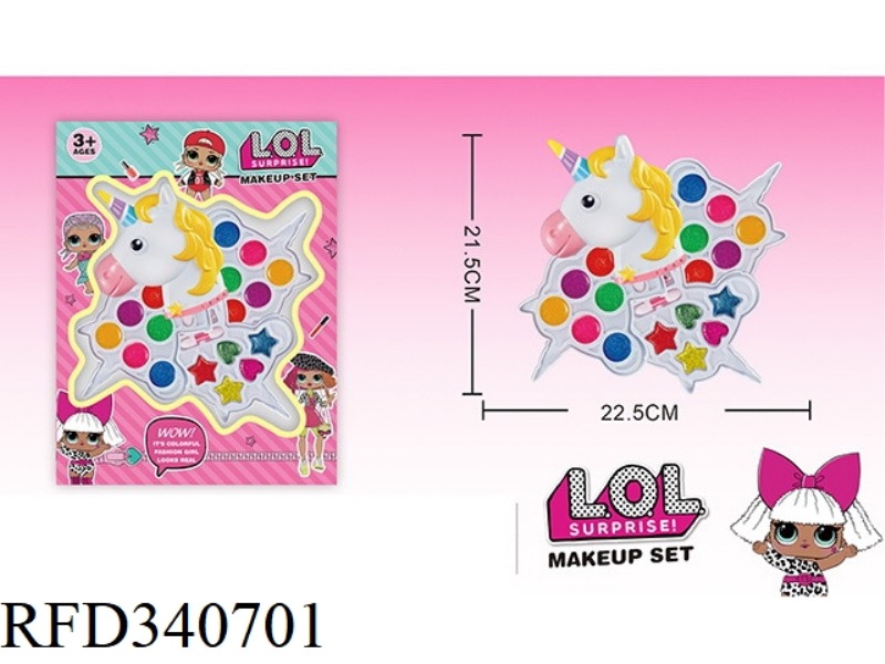 LOL SURPRISE CHILDREN'S 4-LAYER MAKEUP SET (PONY SHAPE)