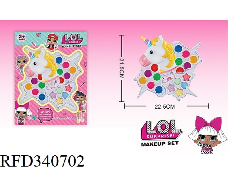LOL SURPRISE CHILDREN'S 4-LAYER MAKEUP SET (PONY SHAPE)