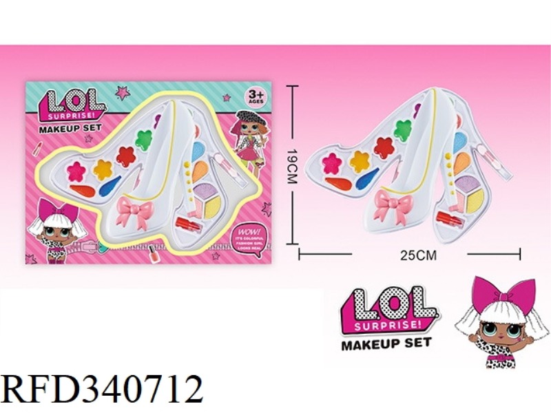 LOL SURPRISE CHILDREN'S 3-LAYER MAKEUP SET (HIGH HEELS APPEARANCE)