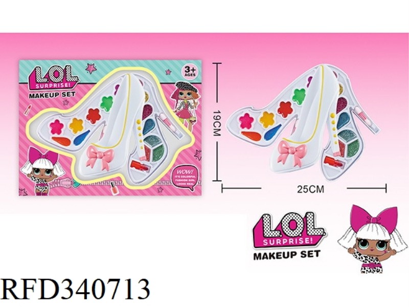 LOL SURPRISE CHILDREN'S 3-LAYER MAKEUP SET (HIGH HEELS APPEARANCE)