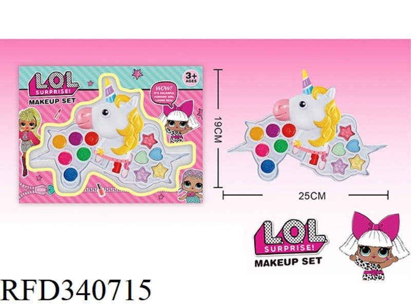 LOL SURPRISE CHILDREN'S 3-LAYER MAKEUP SET (PONY SHAPE)