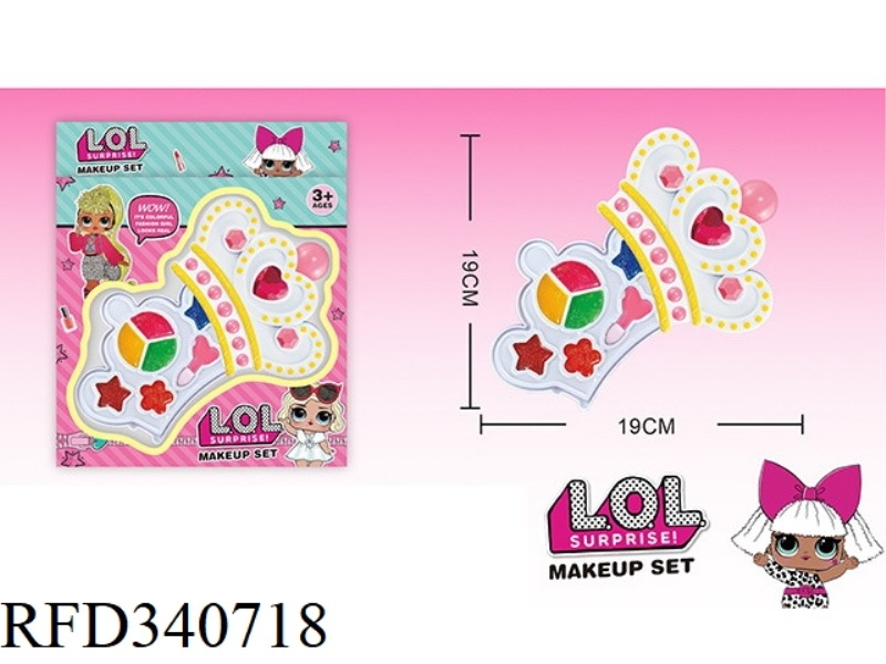 LOL SURPRISE CHILDREN'S 2-LAYER MAKEUP SET (CROWN SHAPE)