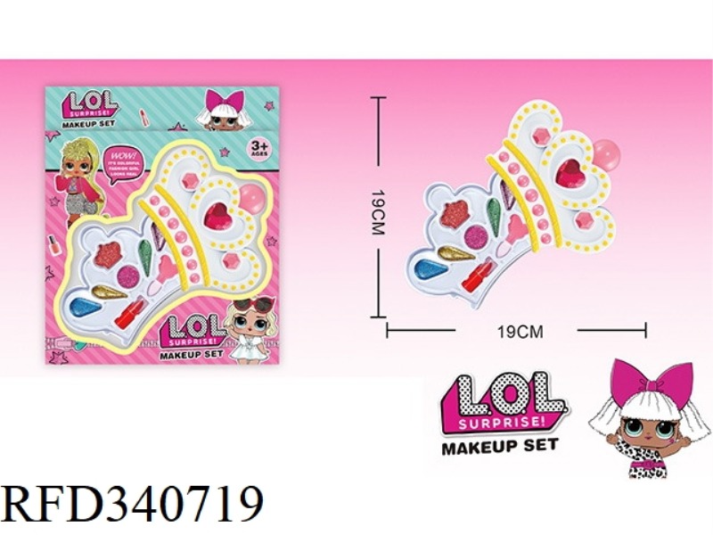 LOL SURPRISE CHILDREN'S 2-LAYER MAKEUP SET (CROWN SHAPE)