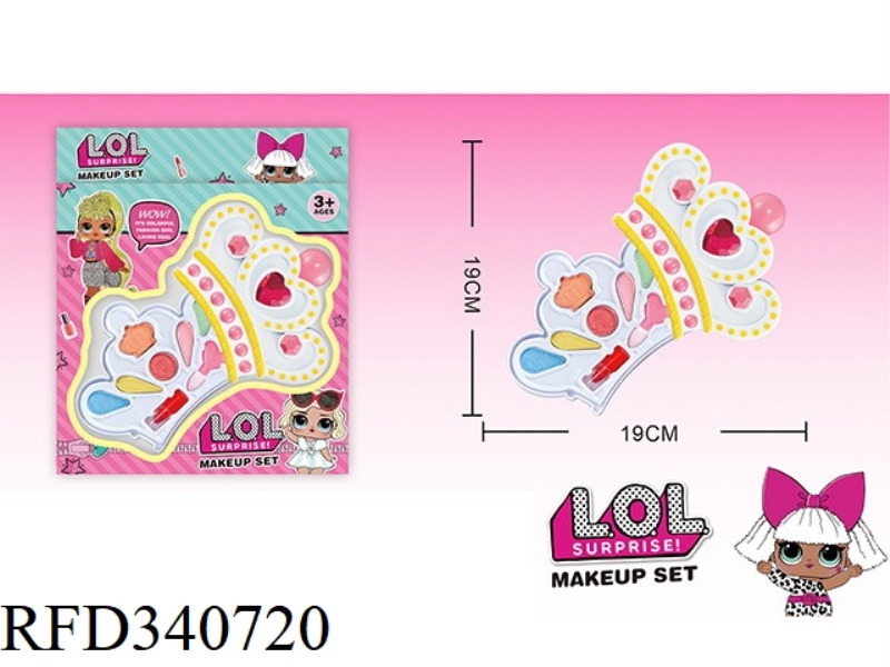 LOL SURPRISE CHILDREN'S 2-LAYER MAKEUP SET (CROWN SHAPE)