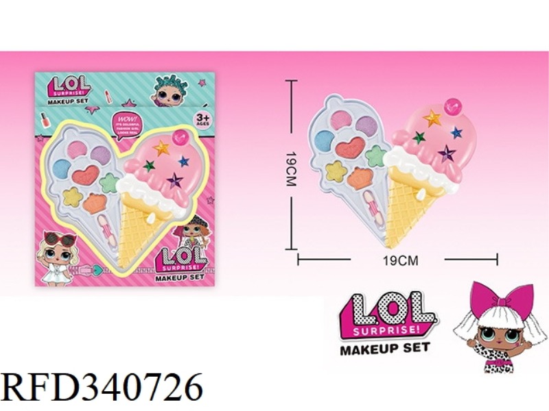 LOL SURPRISE CHILDREN'S 2-LAYER MAKEUP SET (ICE CREAM SHAPE)