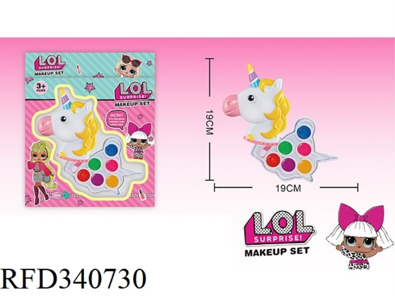 LOL SURPRISE CHILDREN'S 2-LAYER MAKEUP SET (PONY SHAPE)