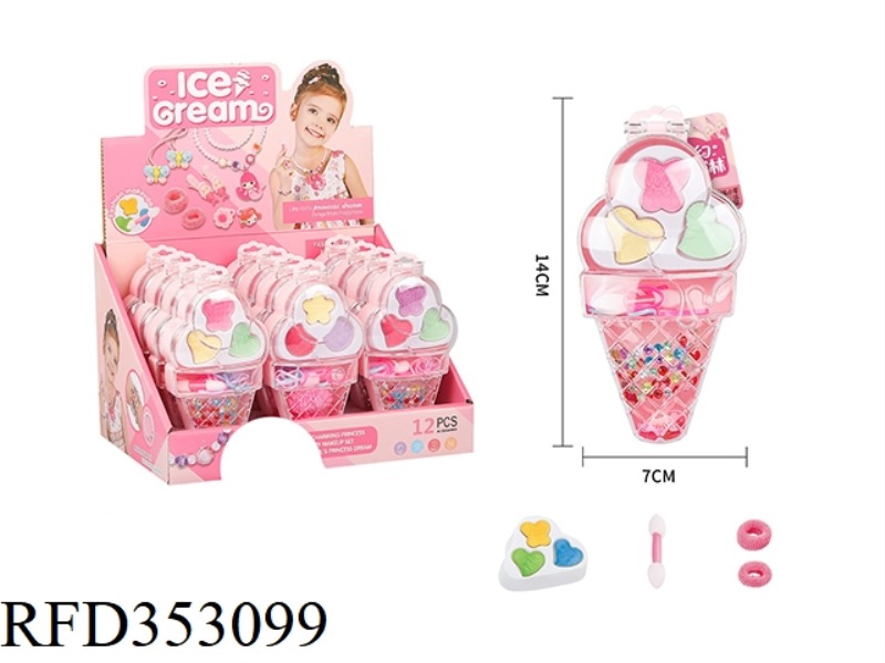 ICE CREAM COSMETIC JEWELRY BOX (MULTIPLE ASSORTED)/12PCS