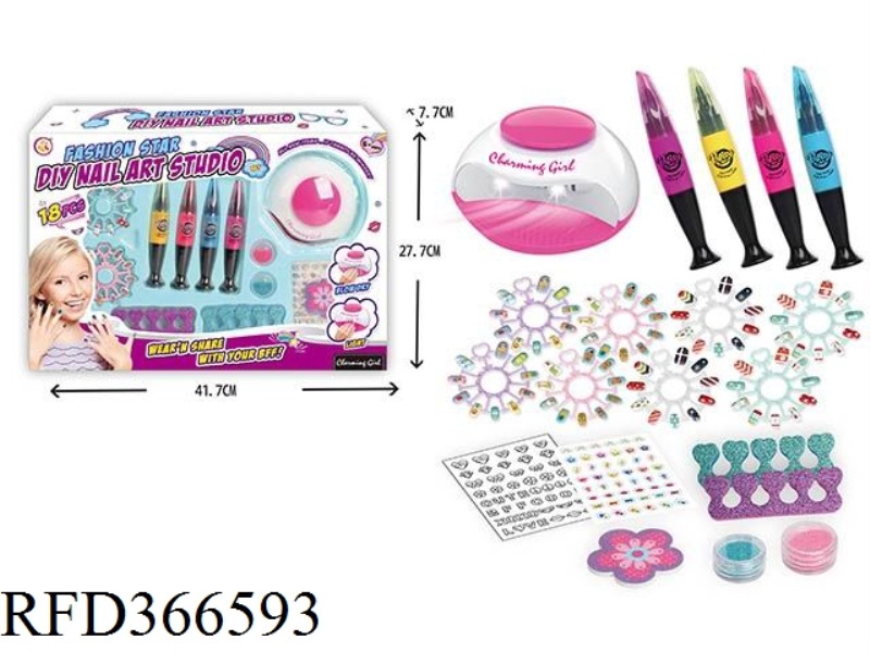 HAIR DRYER NAIL PEN SET