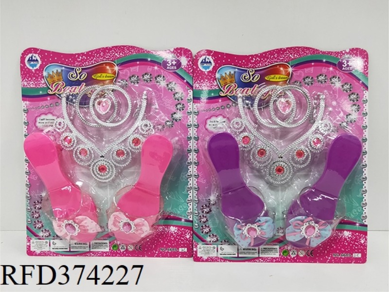 PRINCESS BARBIE HIGH HEEL SIMULATION SHOES SET FOR CHILDREN