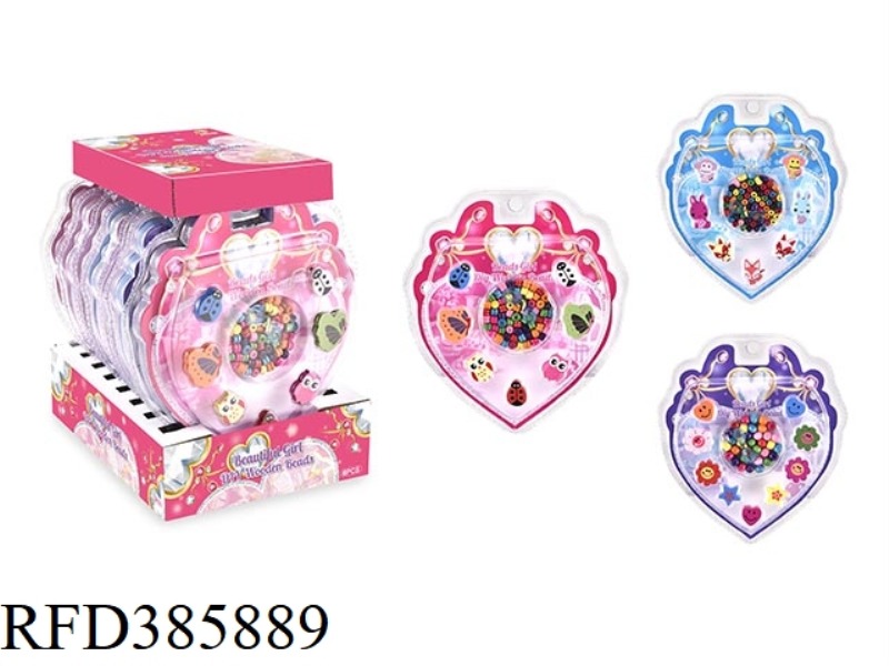 DIY WOODEN BEADS MIXED8PCS