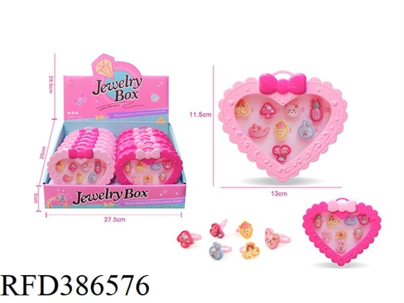 GIRLS' ACCESSORIES-CHILDREN'S CARTOON RING 12PCS