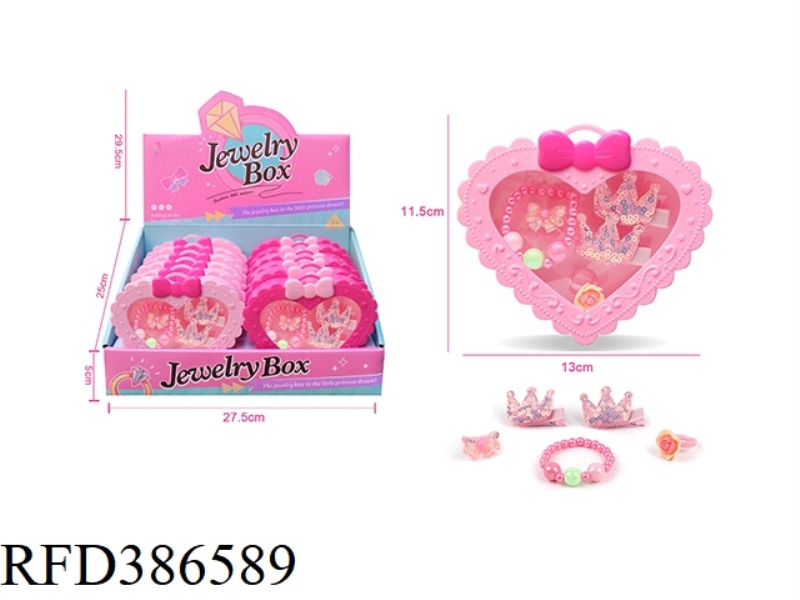 GIRL ACCESSORIES-HAIRPIN RING BRACELET SET 12PCS