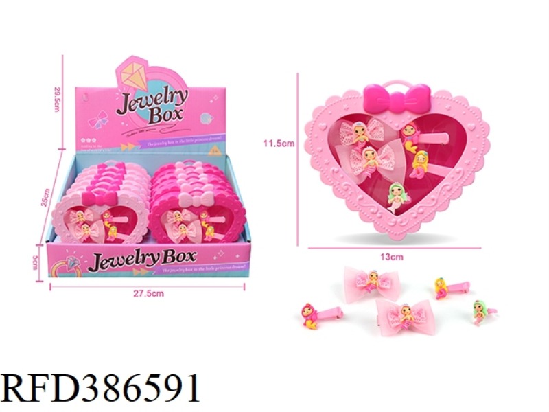 GIRL ACCESSORIES-MERMAID HAIRPIN RING SET 12PCS