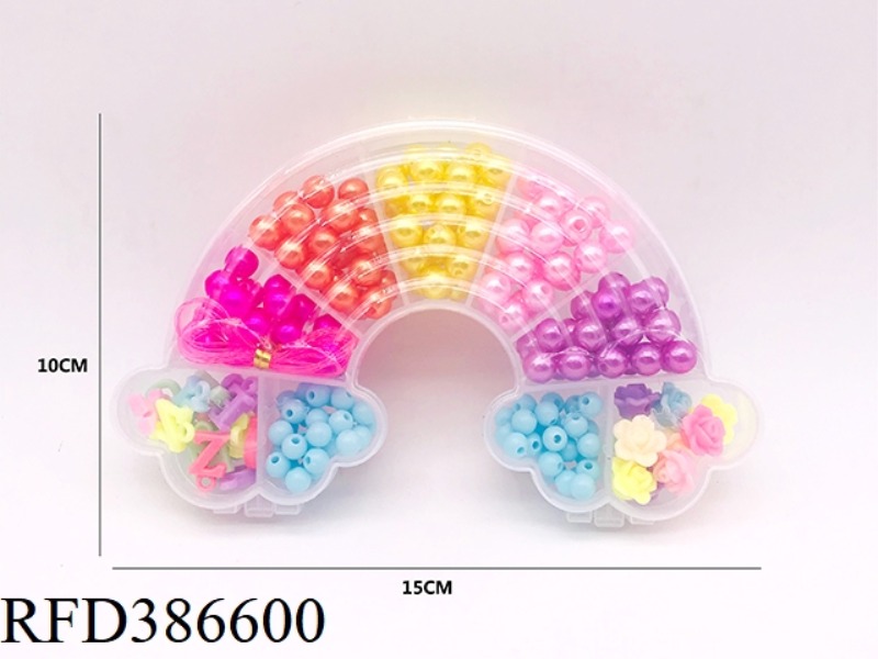 RAINBOW DIY BEADED BOX