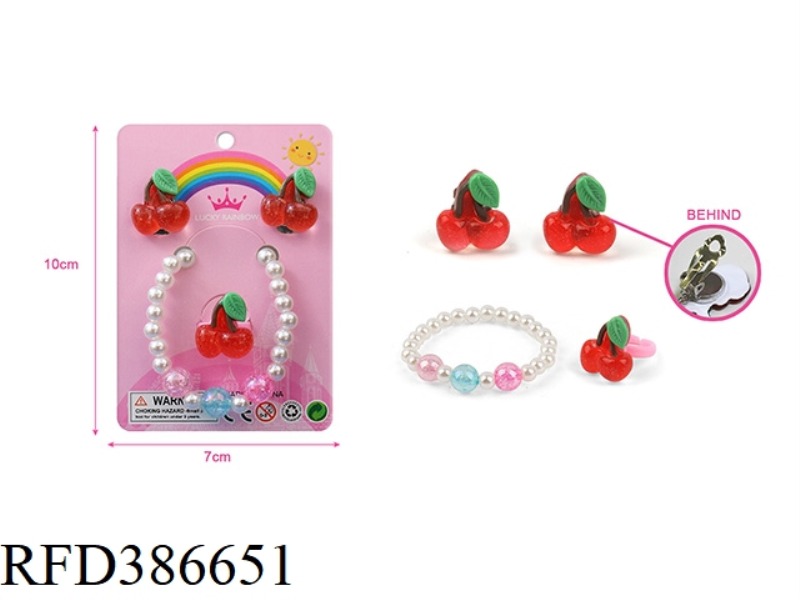 GIRL ACCESSORIES-EAR CLIP, BRACELET SET