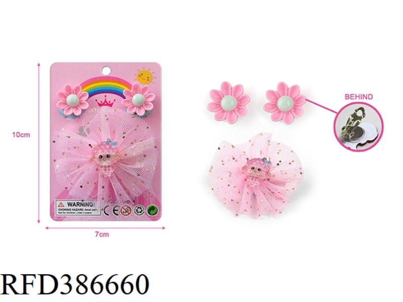 GIRL ACCESSORIES-EAR CLIPS, HAIR ACCESSORIES SET