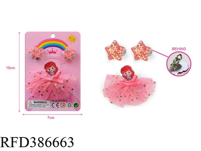GIRL ACCESSORIES-EAR CLIPS, HAIR ACCESSORIES SET