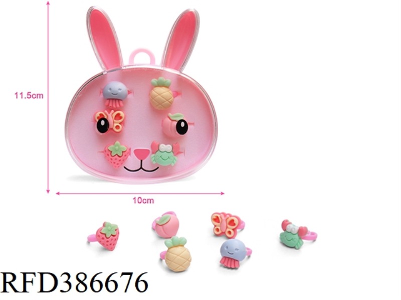GIRL ACCESSORIES-BUNNY CARTOON RING BOX