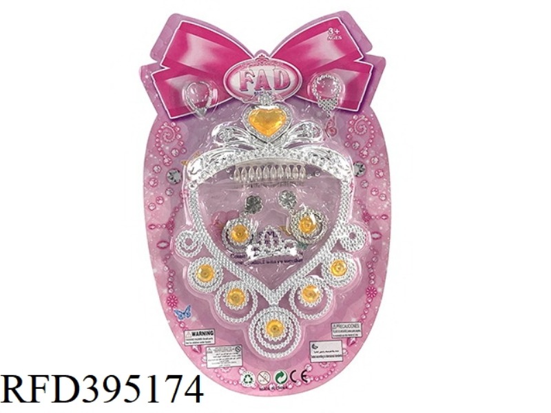 FIVE DIAMOND CHEST HANGING+CROWN+JEWELRY