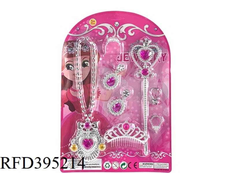 ANGEL NECKLACE + PEACH HEART CANE