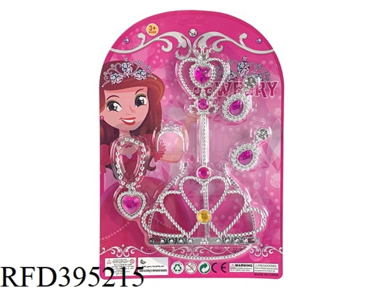 PEACH HEART CANE + TWO-POINT DIAMOND CROWN