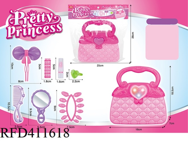 LOVE PEACH PRINCESS HANDBAG WITH LIGHT + ACCESSORIES