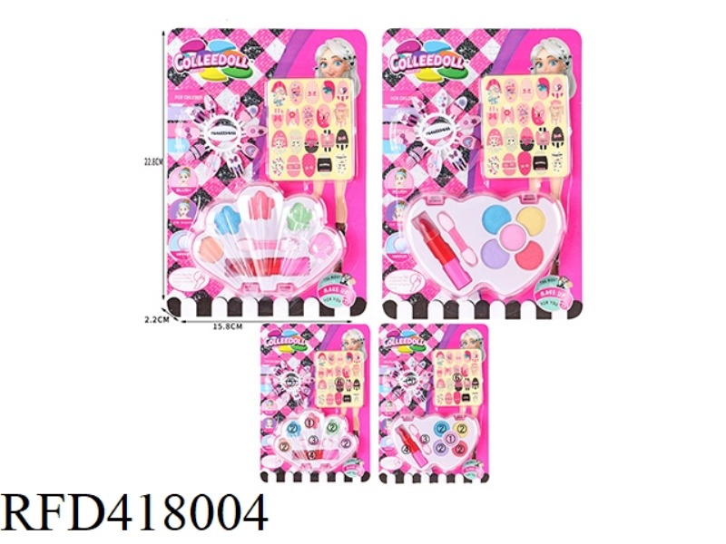 DOUBLE HEART AND SHELLS CHILDREN'S MAKE-UP COSMETICS
