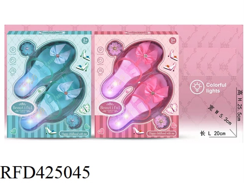LIGHT BARBIE SHOES PINK/LIGHT BLUE AND GREEN 2 COLORS MIXED
