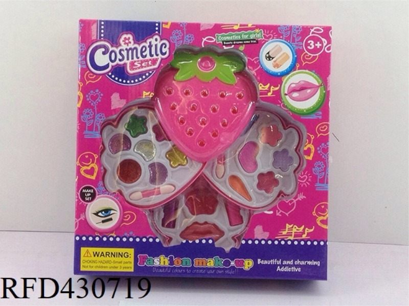 THREE-LAYER STRAWBERRY CHILDREN'S MAKEUP