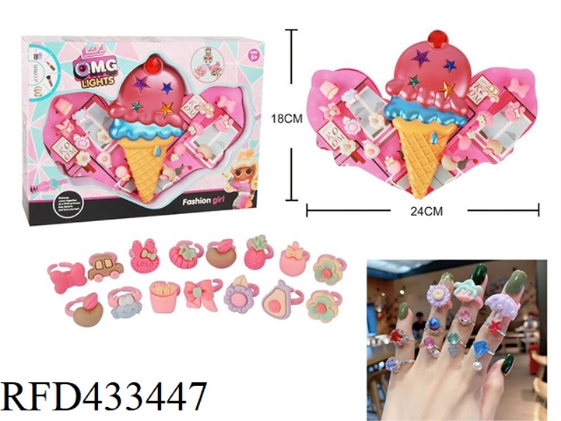 ICE CREAM KIDS RING SET