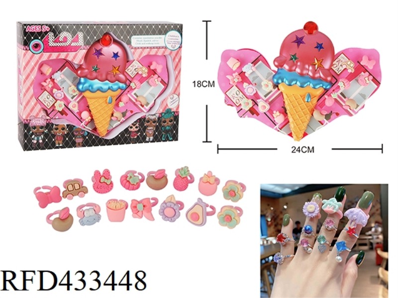 ICE CREAM KIDS RING SET