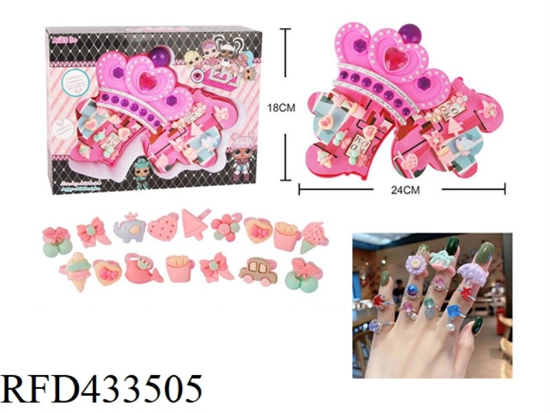 CROWN CHILDREN'S RING SET