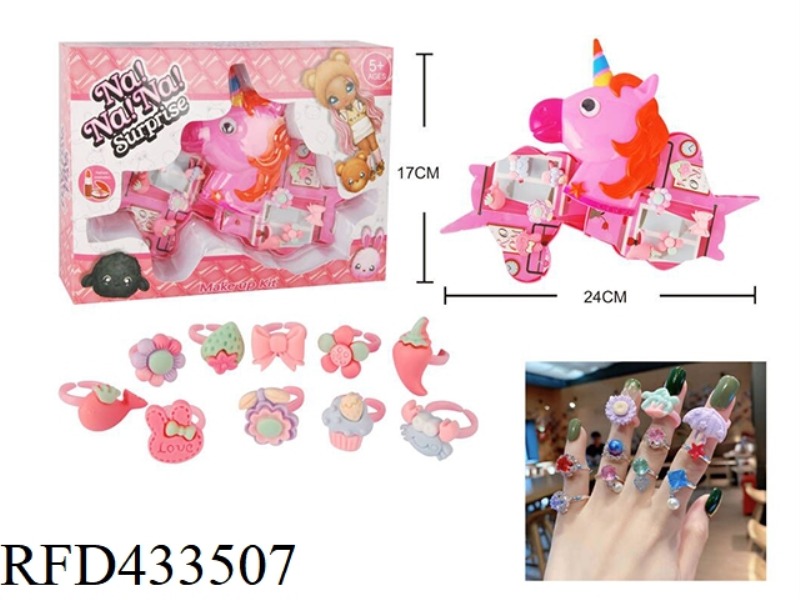 HORSE HEAD KIDS RING SET