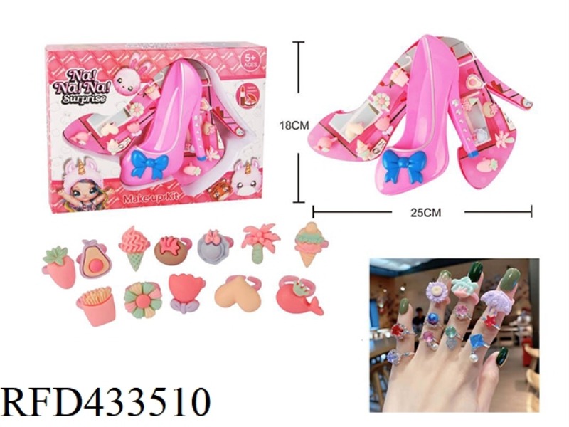 CHILDREN'S HIGH HEELS RING SET